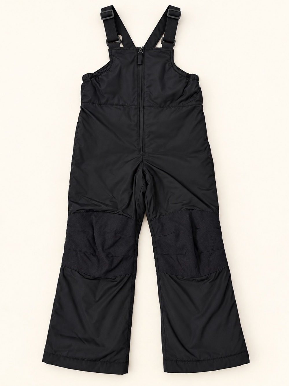 Lands’ End Kids Black Insulated Winter Snow Bib Overalls Size S 6-7 S Ski Pants